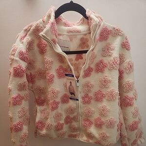 Lucky Brand Pink and Cream Kids Jacket